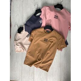 футболка жіноча AZ0134 brown р.S-2XL "Annet" недорого оптом від прямого постачальника