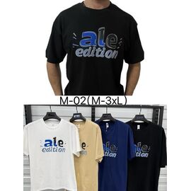 Фотография Футболка мужская RZ-M02 navy р.M-3XL "Annet" недорого оптом от прямого поставщика