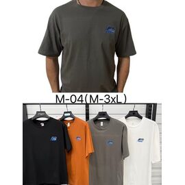 Футболка чоловіча RZ-M04 black р.M-3XL "Annet" недорого оптом від прямого постачальника