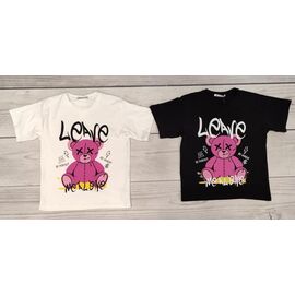 футболка дитяча на дівчинку YT4562-1 black р.9-13 "Annet" недорого оптом від прямого постачальника