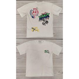 футболка дитяча на хлопчика YT4563 milk р.9-13 "Annet" недорого оптом від прямого постачальника