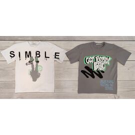 футболка дитяча на хлопчика YT4563-1 white р.9-13 "Annet" недорого оптом від прямого постачальника