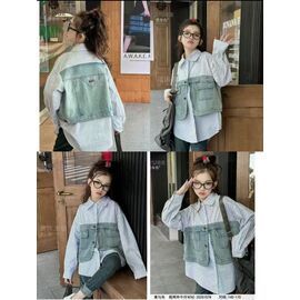 Сорочка дитяча на дівчинку 202586 grey р.150-180 "Major" недорого оптом від прямого постачальника