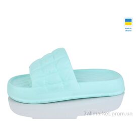 Шльопанці жіночі полегшені Літо ПЖ50 м'ята (6 пар р.37-42) "SANLIN 2" недорого оптом від прямого постачальника