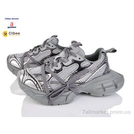 Кросівки жіночі модні Весна/осінь D58101 grey (5 пар р.36-40) "Clibee-Doremi" недорого оптом від прямого постачальника