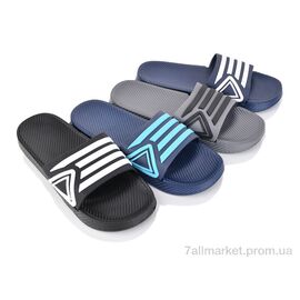 Шльопанці чоловічі пляжні Літо RC47 mix (12 пар р.40-45) "Elmob" недорого оптом від прямого постачальника