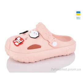 Крокси дитячі літні Літо ML3001 персик (6 пар р.24-25) "M&L  Alex13" недорого оптом від прямого постачальника