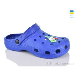 Крокси жіночі літні Літо SV18 синій (6 пар р.36-41) "Inblue" недорого оптом від прямого постачальника