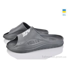 Шльопанці чоловічі пляжні Літо Верта1001 сірий (6 пар р.40-45) "Inblue" недорого оптом від прямого постачальника