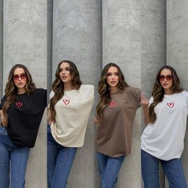 Фотография Футболка женская M47 beige р.S-L "Major" недорого оптом от прямого поставщика