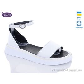 Босоніжки жіночі літні Літо 0143 біла шкіра (6 пар р.36-40) "Garti" недорого оптом від прямого постачальника
