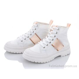 Фотография Кеды женские стильные Весна/осень 197-89 white (8 пар р.36-40) "Violeta" недорого оптом от прямого поставщика