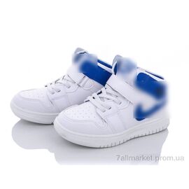 Кросівки дитячі модні Весна/осінь Y49-0141B white-blue (6 пар р.32-37) "Violeta" недорого оптом від прямого постачальника