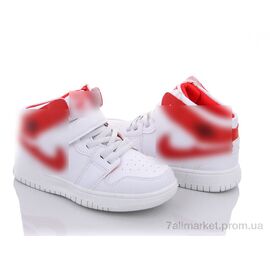 Кросівки дитячі модні Весна/осінь Y49-0141B white-red (6 пар р.32-37) "Violeta" недорого оптом від прямого постачальника