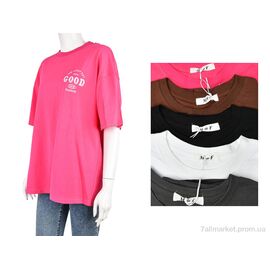 Фотография Футболка женская Лето 4064-7209 mix (5 шт. р.сетка One size) "Мир" недорого оптом от прямого поставщика