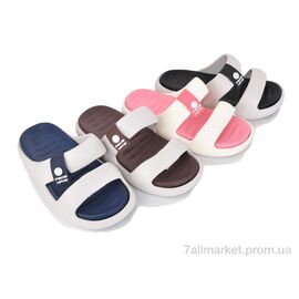 Шльопанці жіночі полегшені Літо 9918 mix (12 пар р.36-41) "Lion-Lu" недорого оптом від прямого постачальника