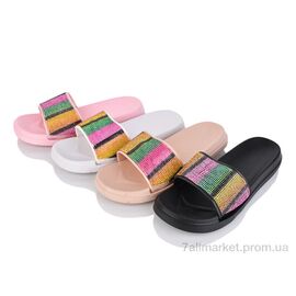 Шльопанці жіночі полегшені Літо 123-5 mix (24) (24 пар р.36-41) "Lion-Lu" недорого оптом від прямого постачальника