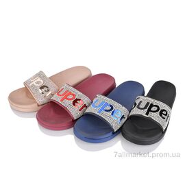 Шльопанці жіночі полегшені Літо 123-1 mix (24 пар р.36-41) "Lion-Lu" недорого оптом від прямого постачальника