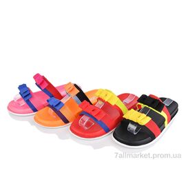 Шльопанці жіночі полегшені Літо FY013 mix (24 пар р.36-41) "Lion-Lu" недорого оптом від прямого постачальника