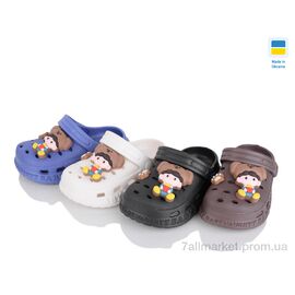 Крокси дитячі літні Літо 306-5 mix (12 пар р.24-29) "M&L  Alex13" недорого оптом від прямого постачальника