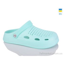 Крокси жіночі літні Літо Сабо 8 зелений (6 пар р.36-41) "Inblue" недорого оптом від прямого постачальника