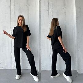 Фотография Костюм женский 2119 black р.42-52 "LINDA" недорого оптом от прямого поставщика