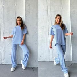 Фотография Костюм женский 2119 l.blue р.42-52 "LINDA" недорого оптом от прямого поставщика