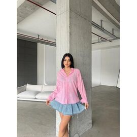 Фотография Рубашка женская 8354 pink р.S-L "SHEPARIS" недорого оптом от прямого поставщика