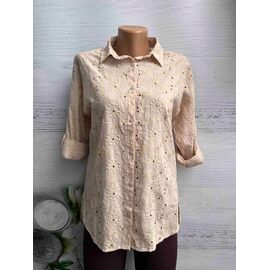 Фотография Рубашка женская 8362 beige р.S-L "SHEPARIS" недорого оптом от прямого поставщика