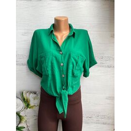 Фотография Рубашка женская летняя 8371 green р.S-L "SHEPARIS" недорого оптом от прямого поставщика