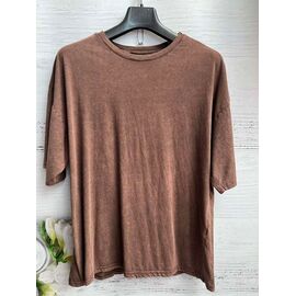 Фотография Футболка женская 8392 brown р.one size "SHEPARIS" недорого от прямого поставщика