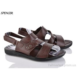 Фотография Сандалии мужские летние Лето 18649 (6 пар р.41-45) "Spencer" недорого оптом от прямого поставщика