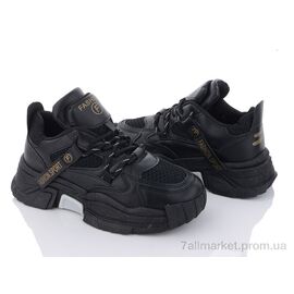 Кросівки жіночі модні Весна/осінь 182-10 black (8 пар р.36-41) "Violeta" недорого оптом від прямого постачальника