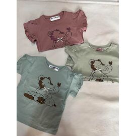 Фотография Футболка детская на девочку ZA88 brown р.1-5 "Zayka" недорого оптом от прямого поставщика