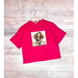 Фотография Футболка детская на девочку LM37 crimson р.134-158 "LIMA SPORT" недорого оптом от прямого поставщика