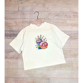 футболка дитяча на дівчинку LM40 white р.134-158 "LIMA SPORT" недорого оптом від прямого постачальника