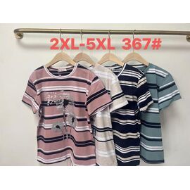 футболка жіноча 367 powder р.2XL-5XL "Believe" недорого оптом від прямого постачальника