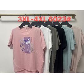 футболка жіноча 6023 mix р.3XL-4XL "Believe" недорого оптом від прямого постачальника