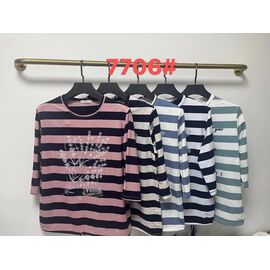 футболка жіноча 7706 l.blue р.2XL-5XL "Believe" недорого оптом від прямого постачальника