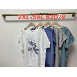 футболка жіноча 8202 green р.2XL-5XL "Believe" недорого оптом від прямого постачальника