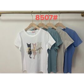 Фотография Футболка женская 8507 mix р.one size "Believe" недорого оптом от прямого поставщика