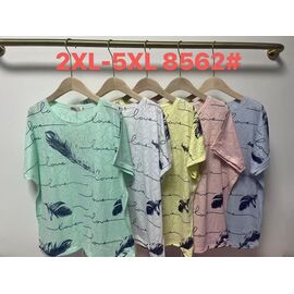 футболка жіноча 8562 pink р.2XL-5XL "Believe" недорого оптом від прямого постачальника