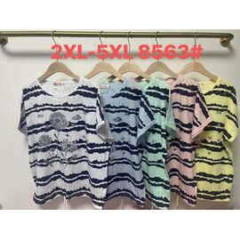 футболка жіноча 8563 mint р.2XL-5XL "Believe" недорого оптом від прямого постачальника