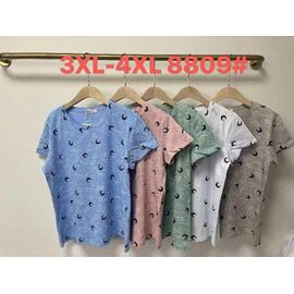 футболка жіноча 8809 mix р.3XL-4XL "Believe" недорого оптом від прямого постачальника