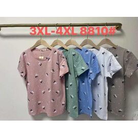 футболка жіноча 8810 mix р.3XL-4XL "Believe" недорого оптом від прямого постачальника