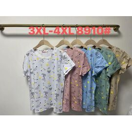 футболка жіноча 8910 mix р.3XL-4XL "Believe" недорого оптом від прямого постачальника