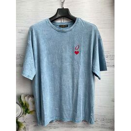 Фотография Футболка женская 8421 l.blue р.one size "SHEPARIS" недорого оптом от прямого поставщика