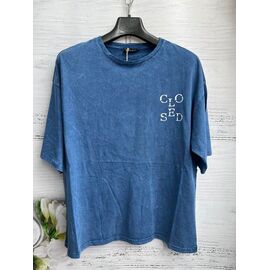 футболка жіноча 8428 blue р.one size "SHEPARIS" недорого оптом від прямого постачальника