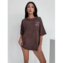 Фотография Футболка женская 8434 brown р.one size "SHEPARIS" недорого оптом от прямого поставщика