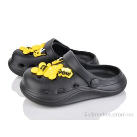 Фотография Кроксы детские летние Лето A1016-1 black (6 пар р.26-30) "Soylu" недорого оптом от прямого поставщика
